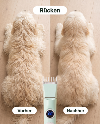 Pfotenruhe 4-in-1 Set – Pfotentrimmer, Krallenschleifer & Schermaschine
