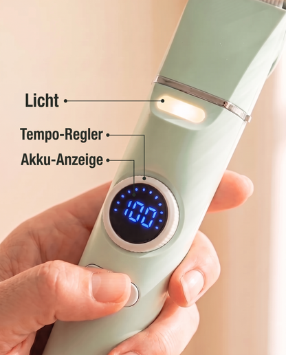 Pfotenruhe 4-in-1 Set – Pfotentrimmer, Krallenschleifer & Schermaschine